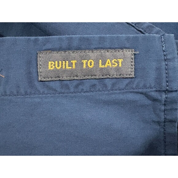 Ariat Mens Navy Rebar Washed Twill S/S Button Cotton Work Shirt Pocket Sz XL - Picture 14 of 14